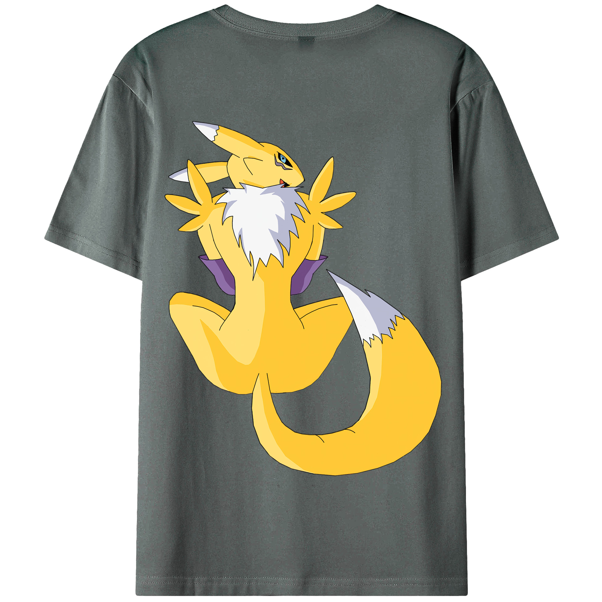 （画像用） Digimon デジタルモンスター/デジモン 綿100％半袖Tシャツ（背面プリント）